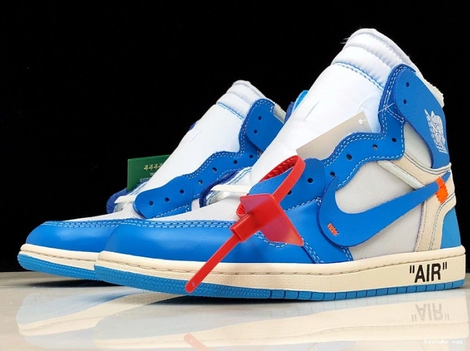 Air Blue UNC Powder 1 Jordan Off-White AQ0818-148 0702
